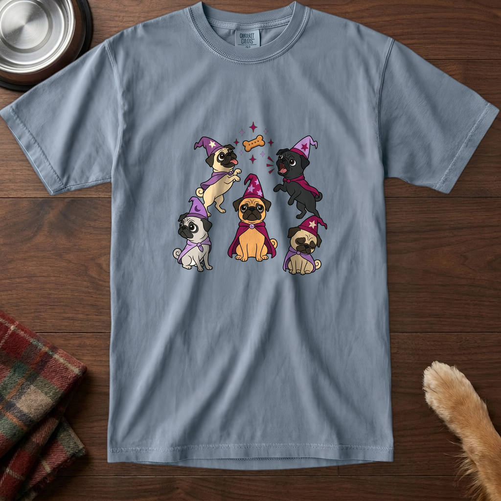pick12v3:tiny-coven-pug-t-shirt:Blue Jean