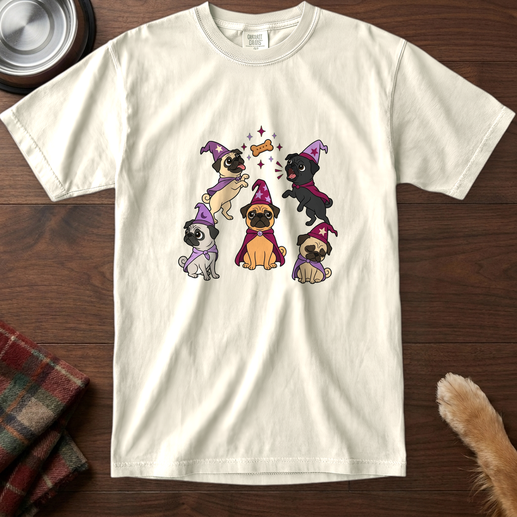 pick12v3:tiny-coven-pug-t-shirt:Ivory