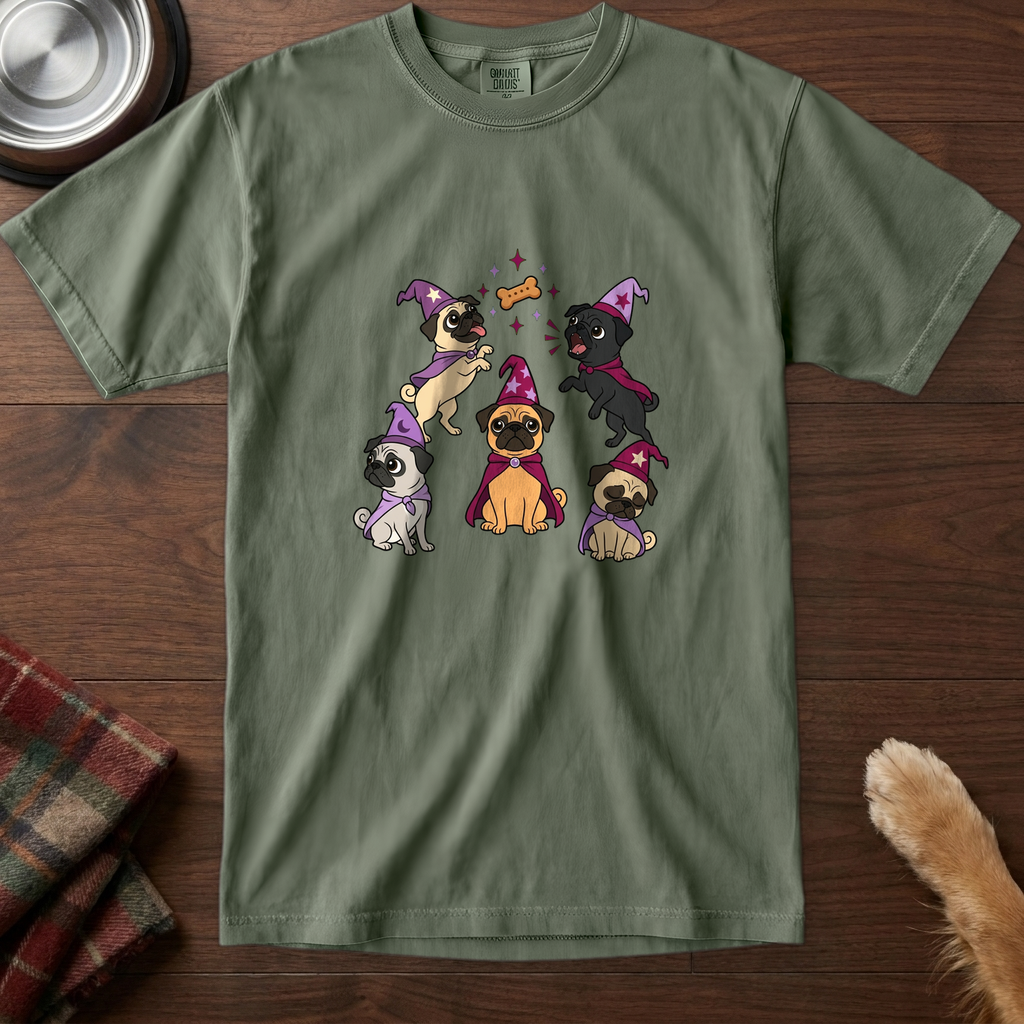 pick12v3:tiny-coven-pug-t-shirt:Moss