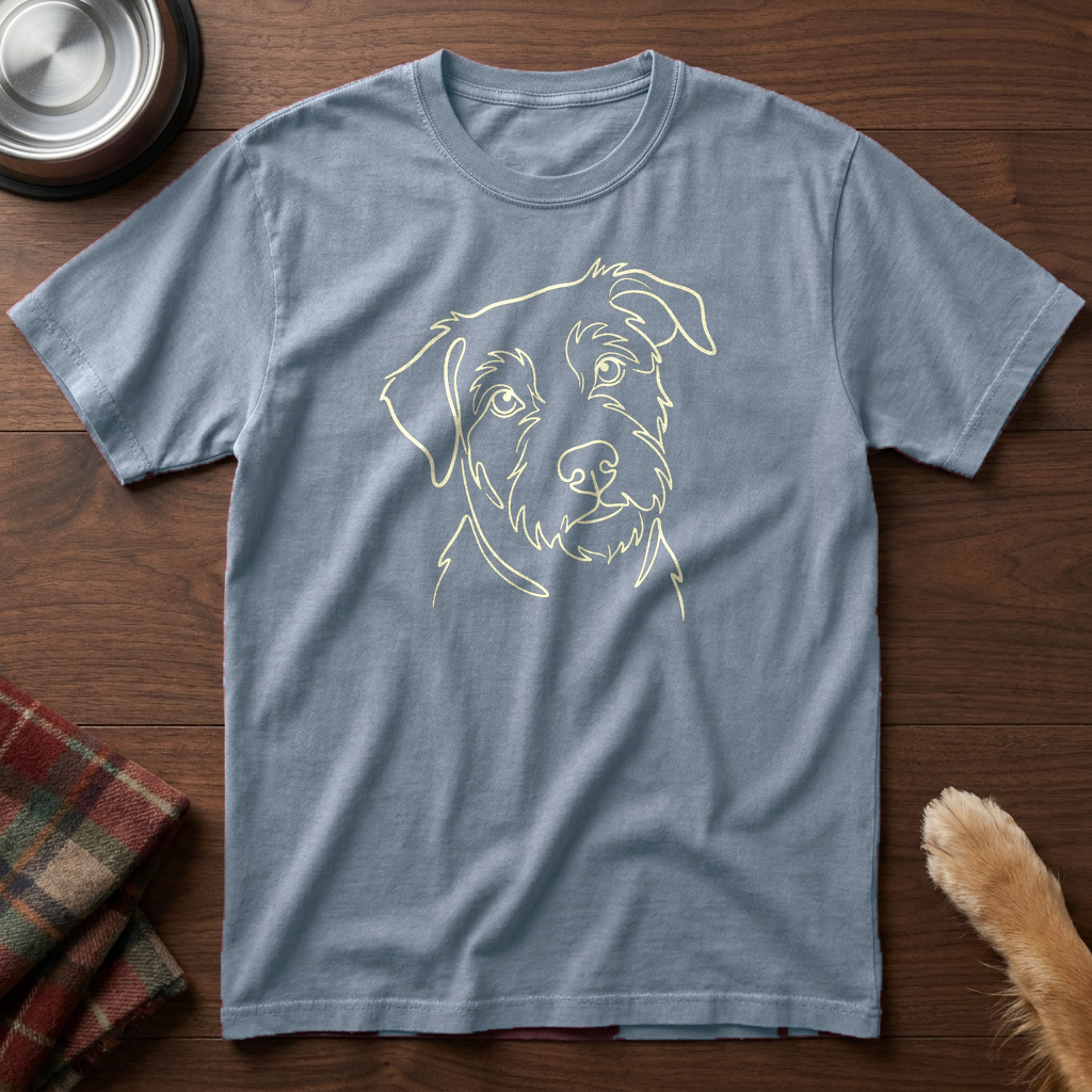 pick12v2:wordless-mutt-line-portrait:Blue Jean