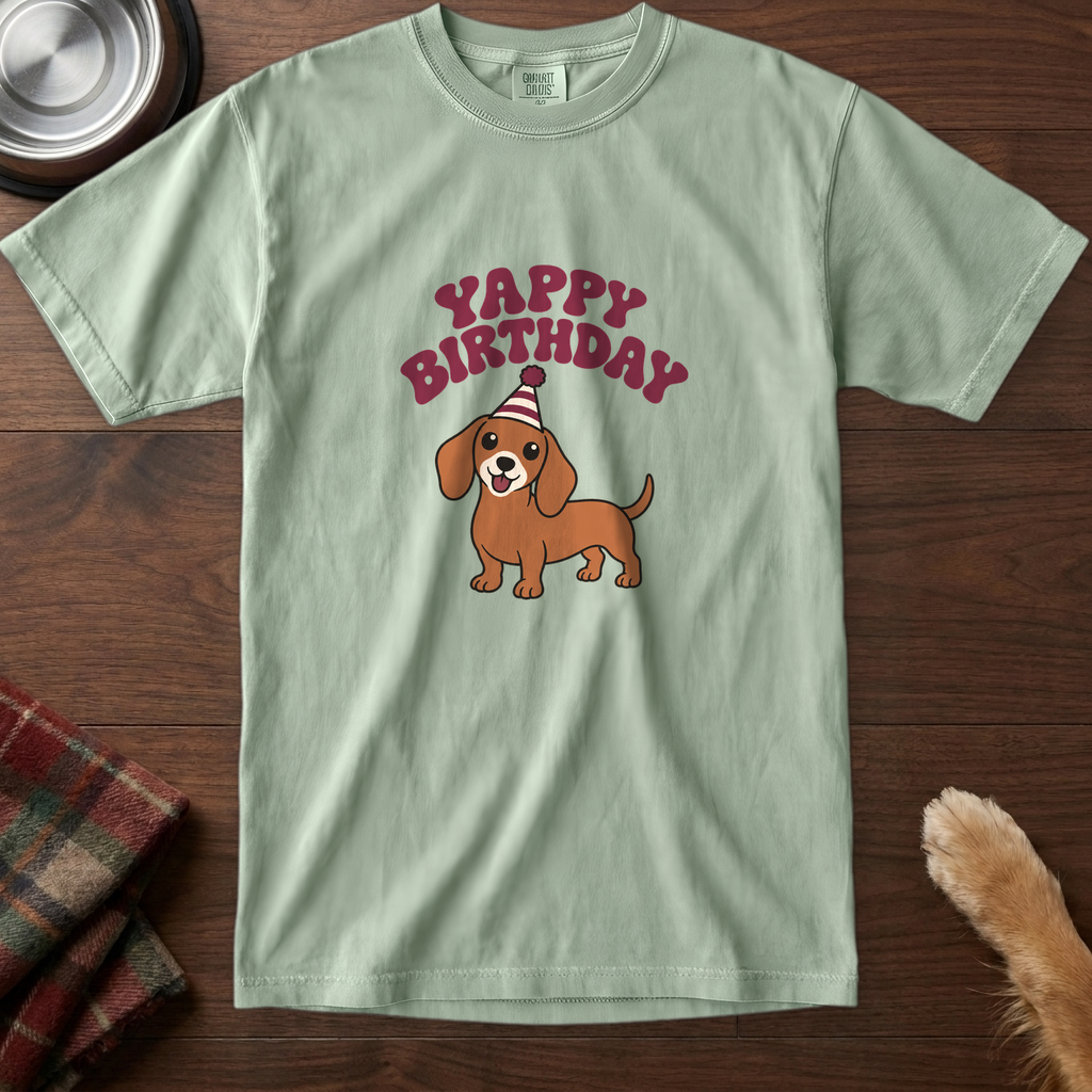 pick12v3:yappy-birthday-dachshund-t-shirt:Bay