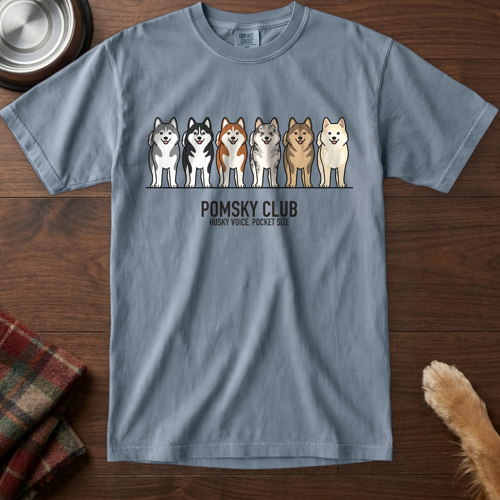lineupv1:pomsky-club-lineup-t-shirt:Blue Jean