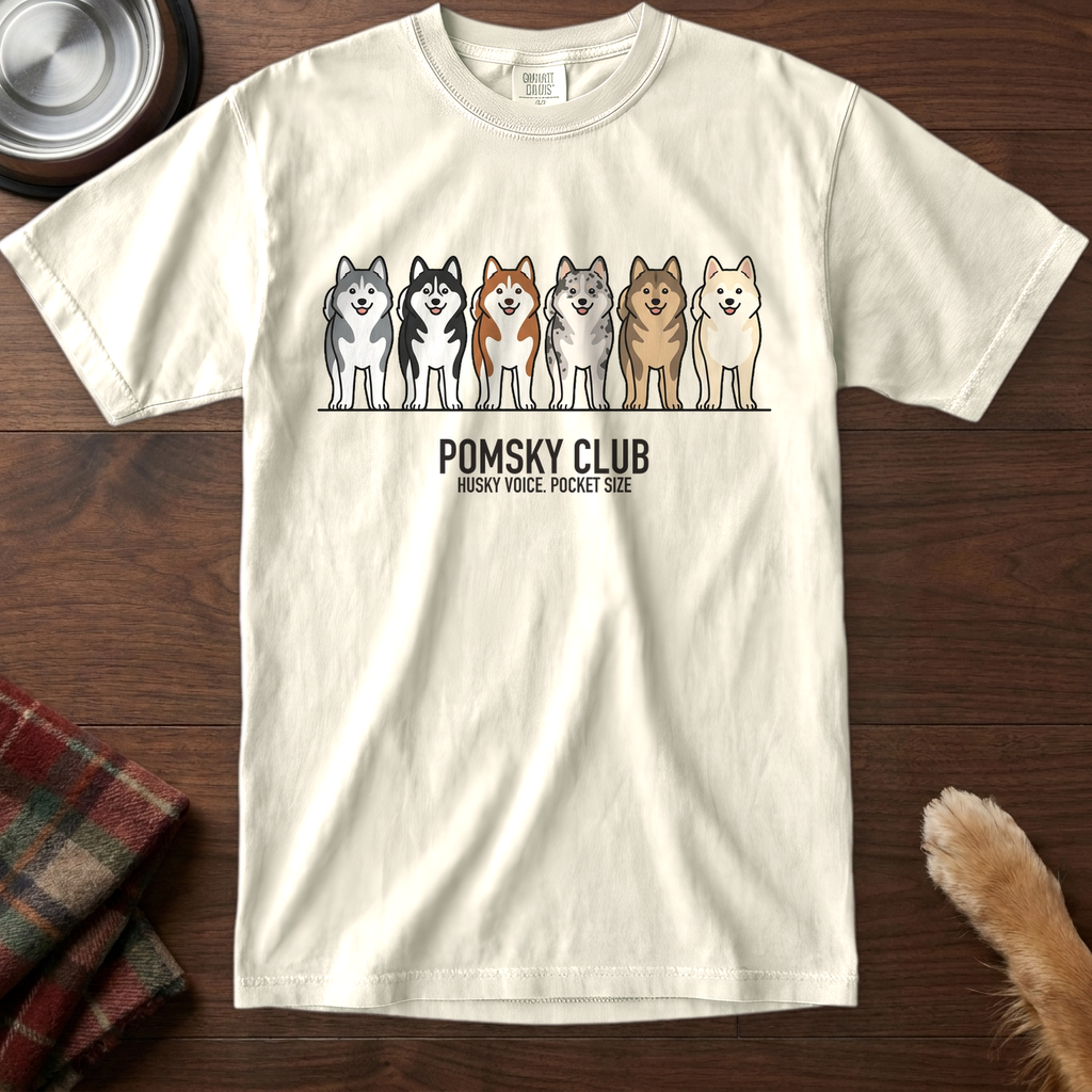 lineupv1:pomsky-club-lineup-t-shirt:Ivory