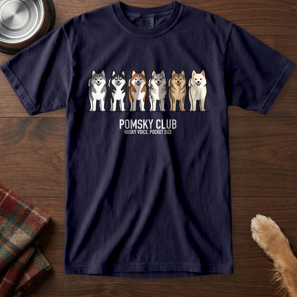 lineupv1:pomsky-club-lineup-t-shirt:True Navy