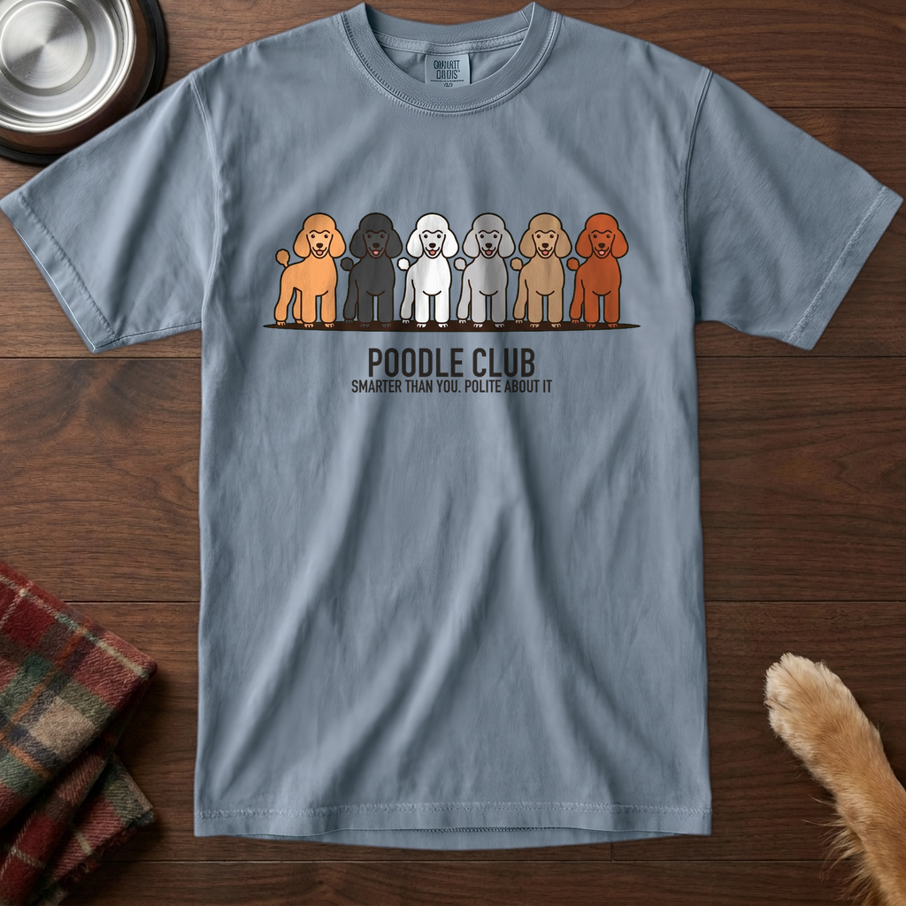 lineupv1:poodle-club-lineup-t-shirt:Blue Jean