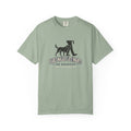 Early Walks Late Nights — Badge T-Shirt — Bay — Printify front mockup