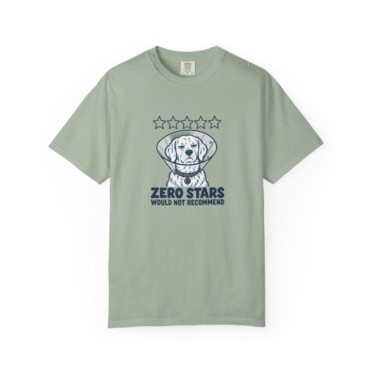 Zero Stars T-Shirt — Bay — Printify front mockup