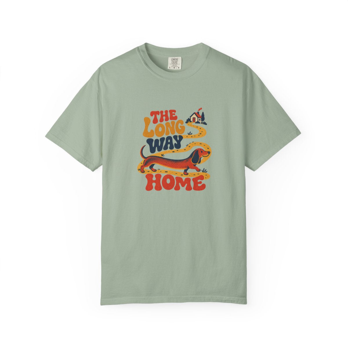 The Long Way Home T-Shirt — Bay — Printify front mockup