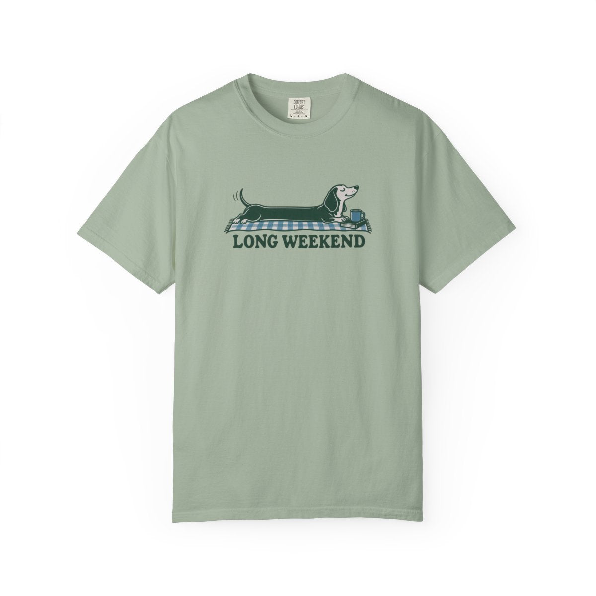 Long Weekend T-Shirt — Bay — Printify front mockup