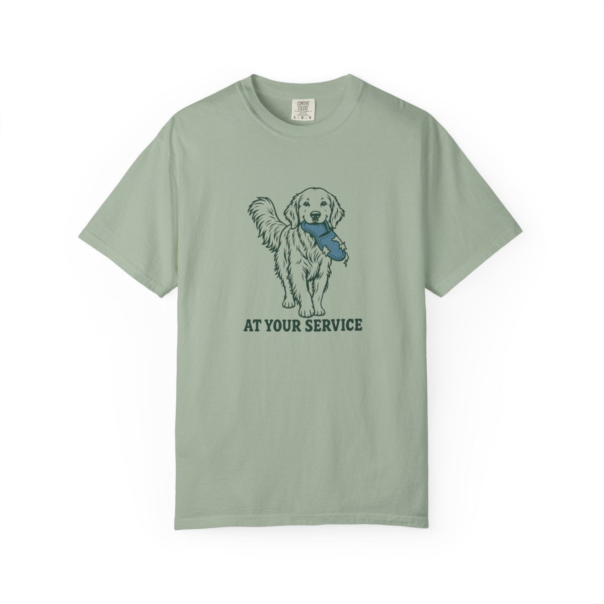 At Your Service T-Shirt — Bay — Printify front mockup