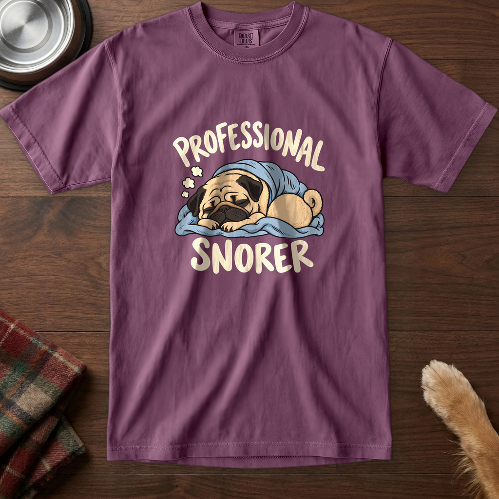 pick12v5:professional-snorer-t-shirt:Berry
