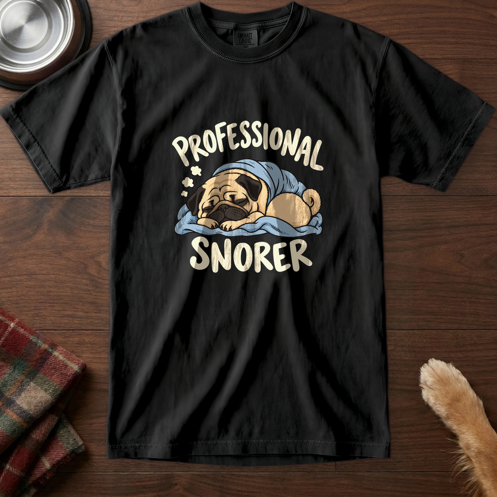 pick12v5:professional-snorer-t-shirt:Black
