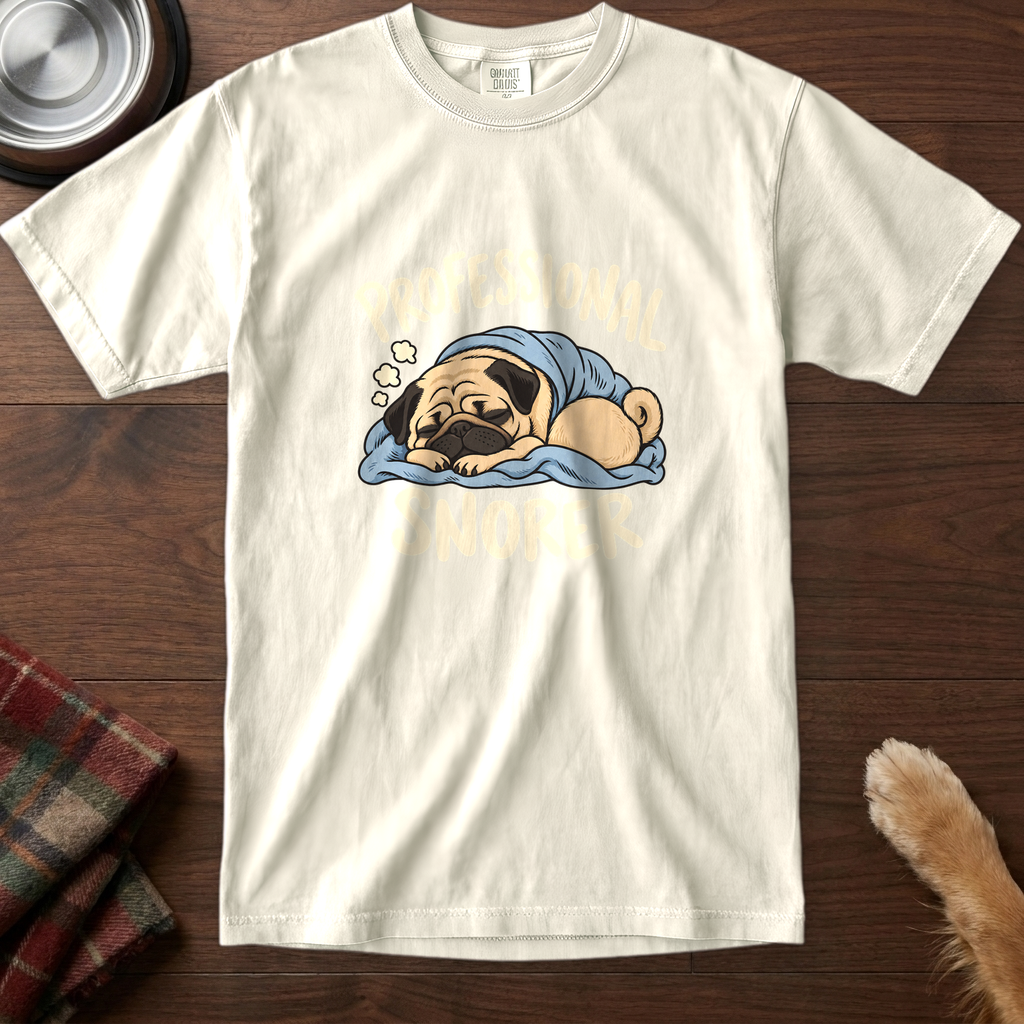 pick12v5:professional-snorer-t-shirt:Ivory