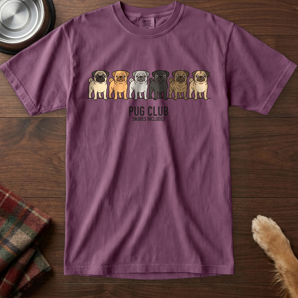 lineupv1:pug-club-lineup-t-shirt:Berry