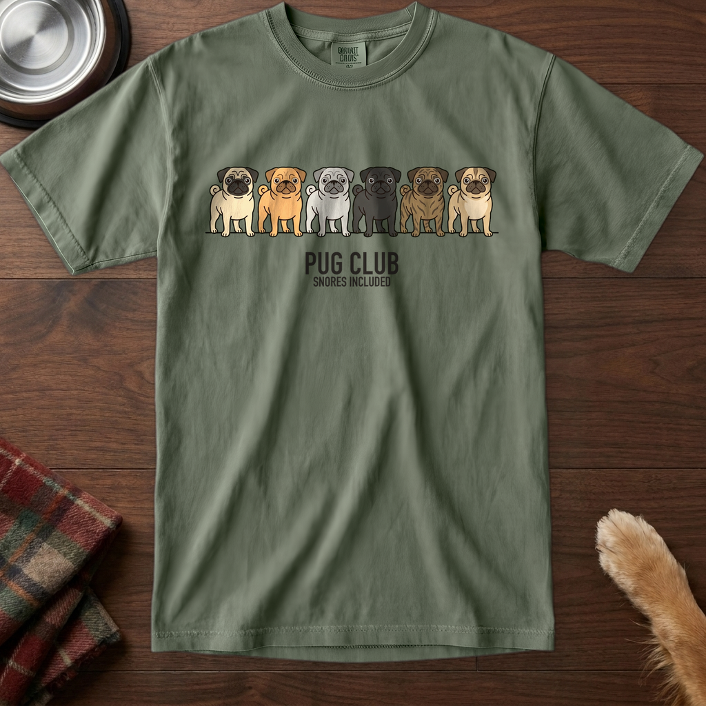 lineupv1:pug-club-lineup-t-shirt:Moss