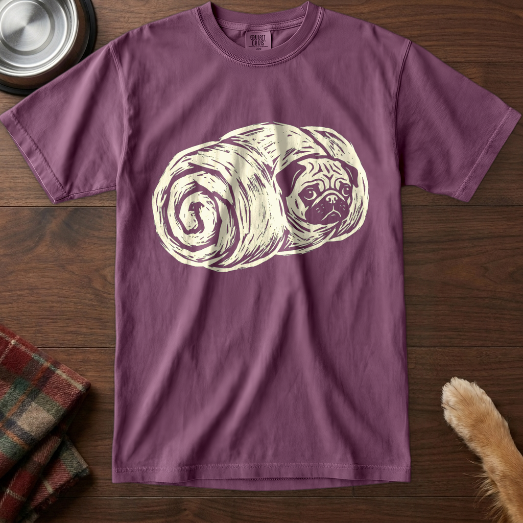 pick12v5:pug-in-a-blanket-single-ink:Berry