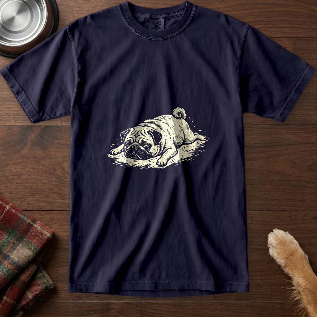 pick12v2:pug-in-a-sunbeam-t-shirt:True Navy