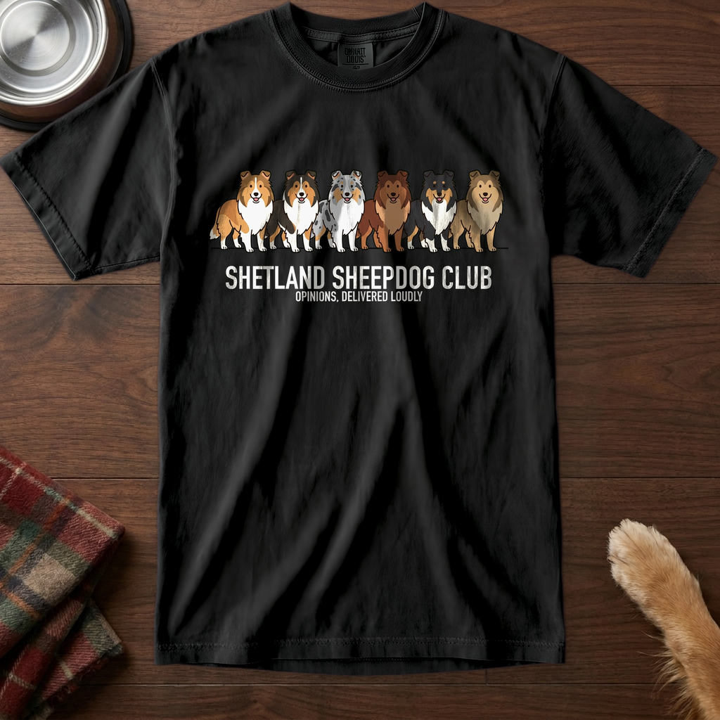 lineupv1:shetland-sheepdog-club-lineup-t-shirt:Black