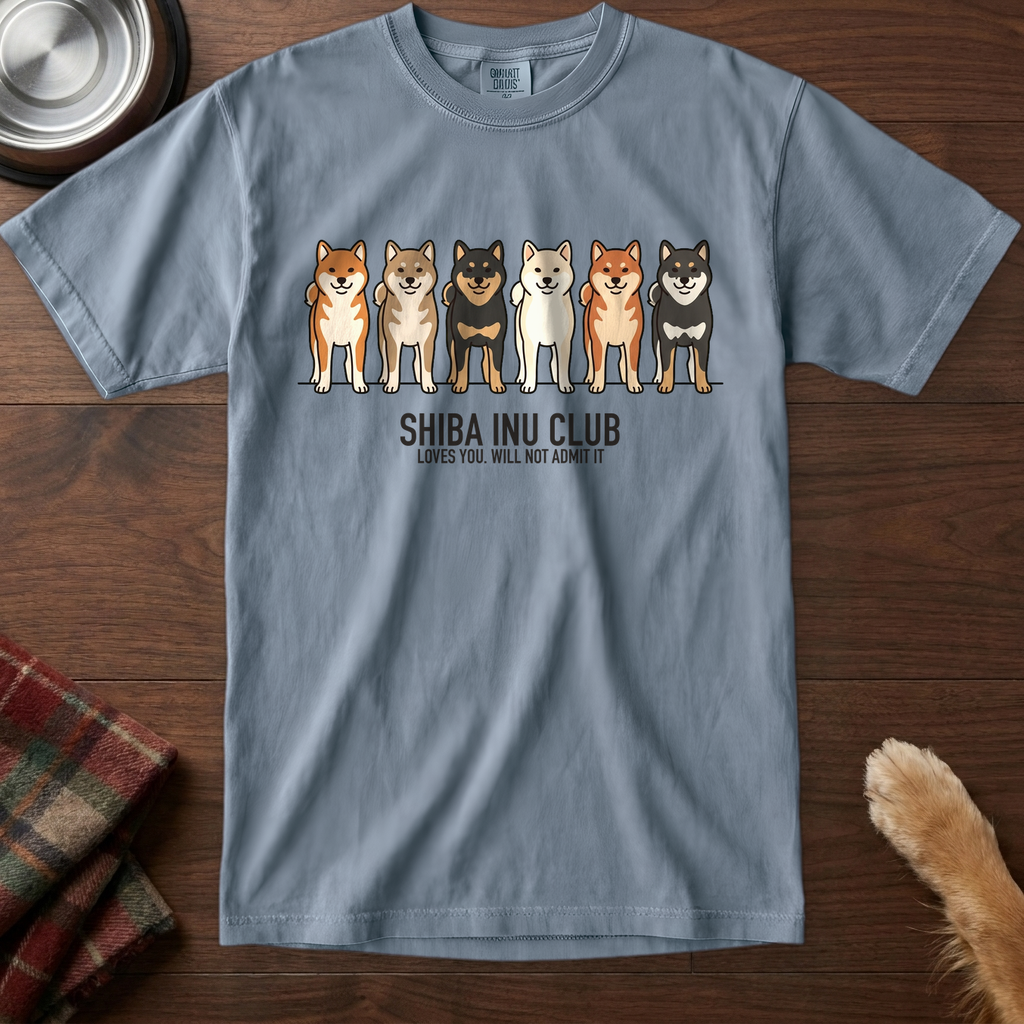 lineupv1:shiba-inu-club-lineup-t-shirt:Blue Jean