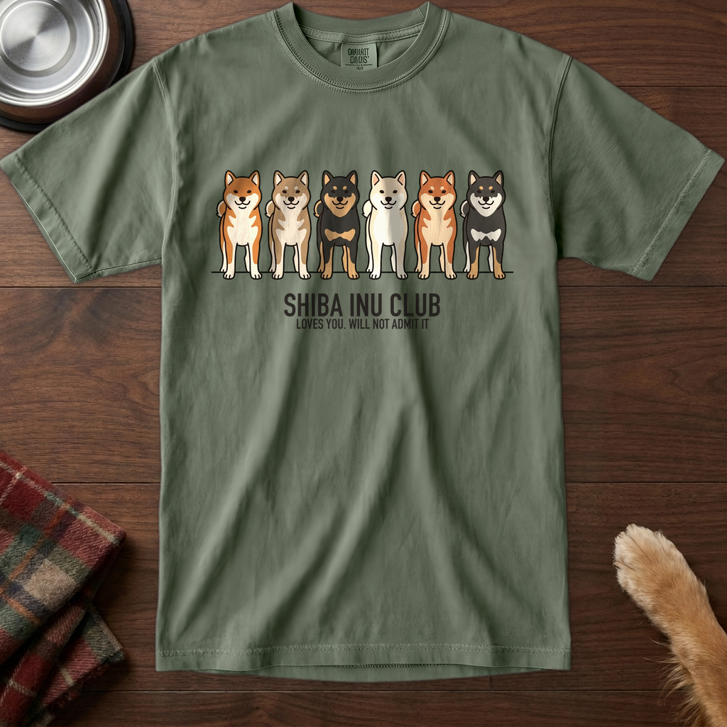 lineupv1:shiba-inu-club-lineup-t-shirt:Moss
