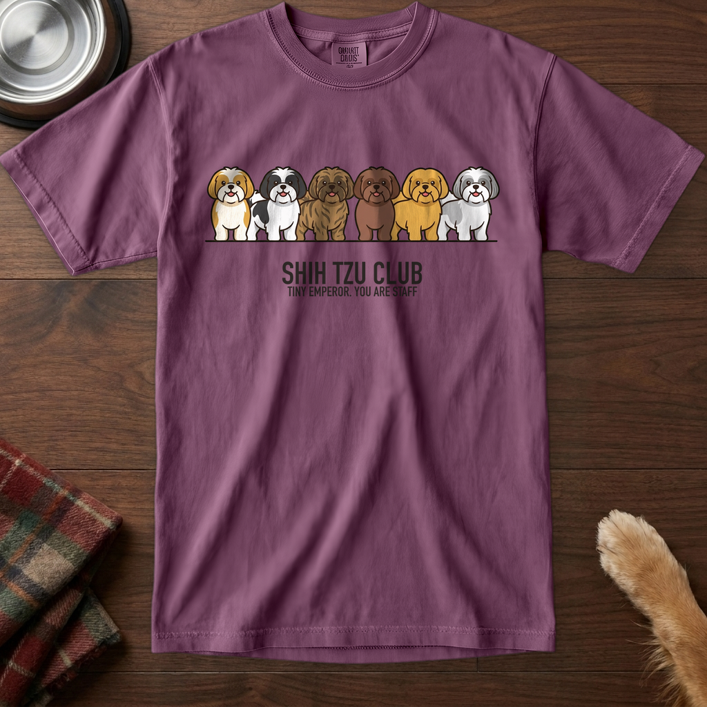 lineupv1:shih-tzu-club-lineup-t-shirt:Berry