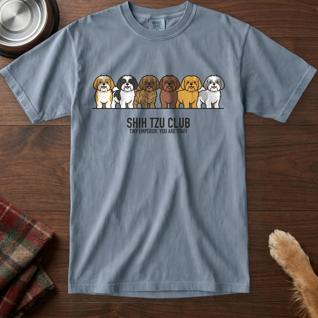 lineupv1:shih-tzu-club-lineup-t-shirt:Blue Jean