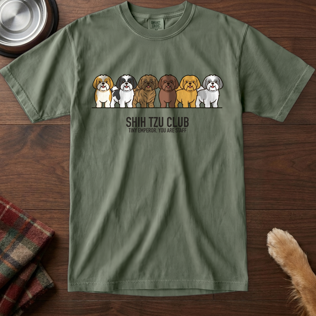lineupv1:shih-tzu-club-lineup-t-shirt:Moss