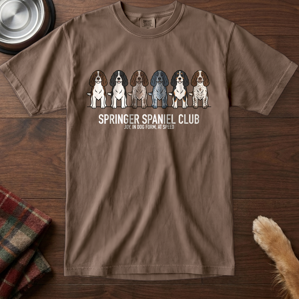 lineupv1:springer-spaniel-club-lineup-t-shirt:Espresso