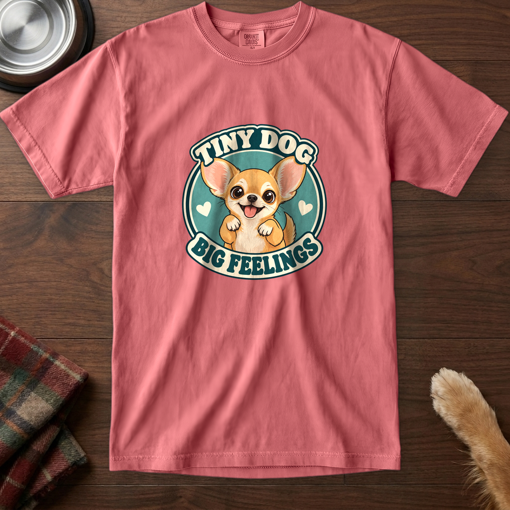 pick12v5:tiny-dog-big-feelings-t-shirt:Watermelon